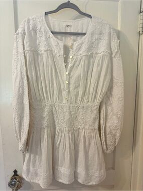 Tularosa Cierra Embroidered Dress - Optic White